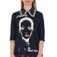 Black Cotton Women Sweater