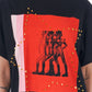 Black Cotton Women T-Shirt