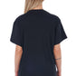 Black Cotton Women T-Shirt