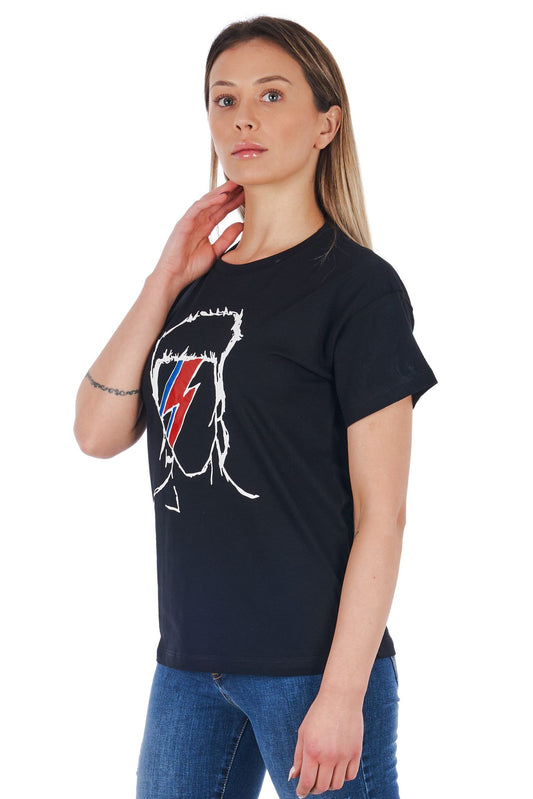 Black Cotton Women Top