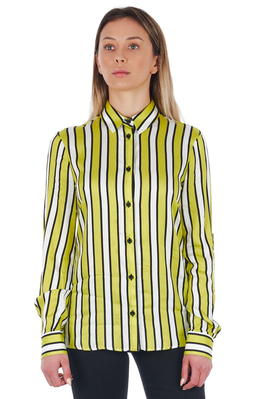 Green Viscose Women Shirt