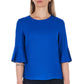 Blue Polyester Women Shirt