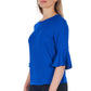 Blue Polyester Women Shirt