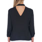 Black Polyester Women Shirt