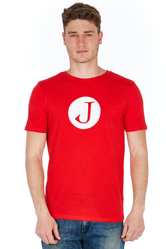 Red Cotton Men T-Shirt