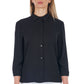 Black Polyester Women Shirt