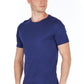 Blue Cotton Men T-Shirt