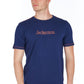 Blue Cotton Men T-Shirt
