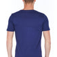 Blue Cotton Men T-Shirt