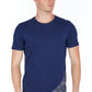 Blue Cotton Men T-Shirt