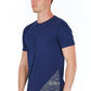 Blue Cotton Men T-Shirt