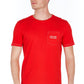 Red Cotton Men T-Shirt