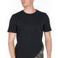 Black Cotton Men T-Shirt