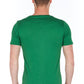 Green Cotton Men T-Shirt