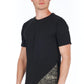 Black Cotton Men T-Shirt