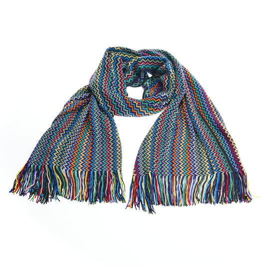 Multicolor Wool Men Scarf
