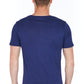 Blue Cotton Men T-Shirt