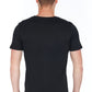 Black Cotton Men T-Shirt