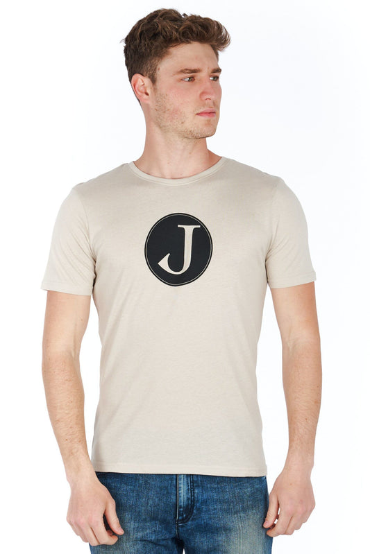 Silver Cotton Men T-Shirt