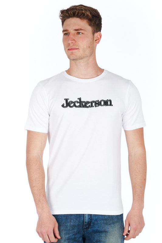 White Cotton Men T-Shirt