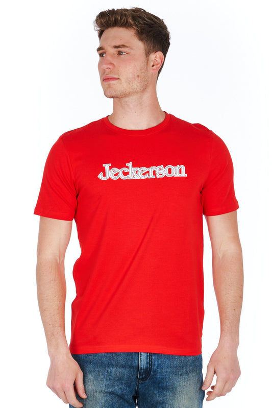 Red Cotton Men T-Shirt