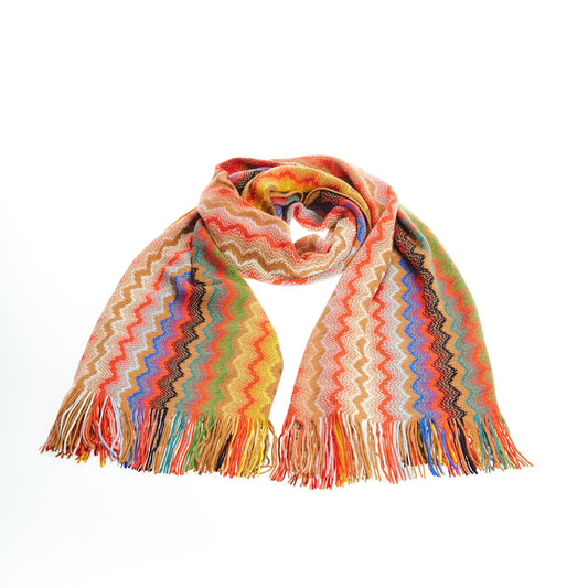 Multicolor Wool Men Scarf