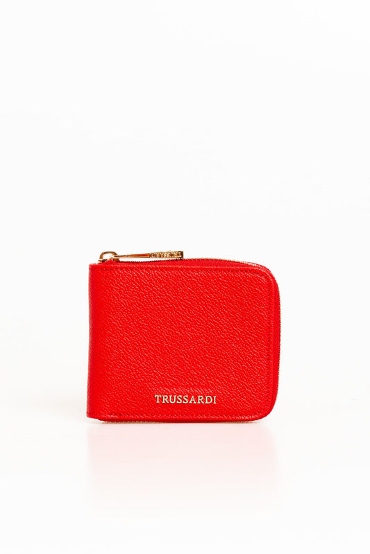 Red Leather Women Wallet