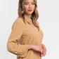 Beige Viscose Women Shirt