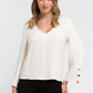 White Viscose Women Blouse