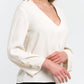 White Viscose Women Blouse