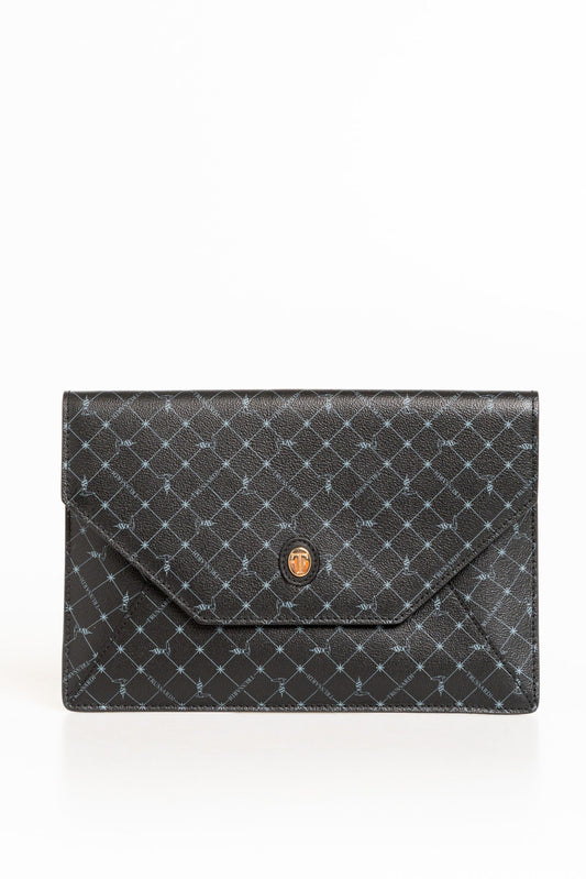 Black Leather Women Clutch