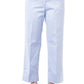 Light-Blue Cotton Women Palazzo Pants