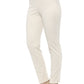 Beige Cotton Women Pants