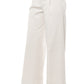 Beige Cotton Women Palazzo Pants