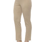 Beige Cotton Women Pant