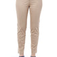 Beige Cotton Women Pants