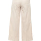 Beige Cotton Women Palazzo Pants