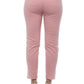 Pink Cotton Women Trouser
