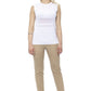 Beige Cotton Women Pant
