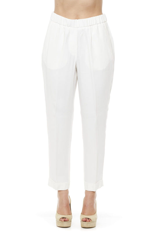 White Acetate Women Pant