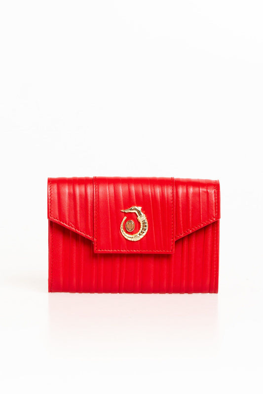 Red Leather Women Wallet