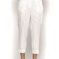 White Linen Women Trouser