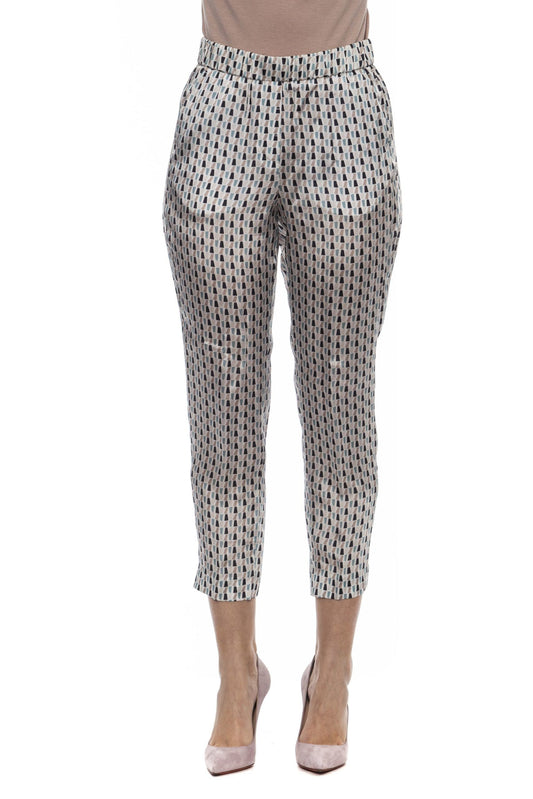 White Viscose Women Pants