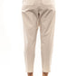 Beige Cotton Women Pant