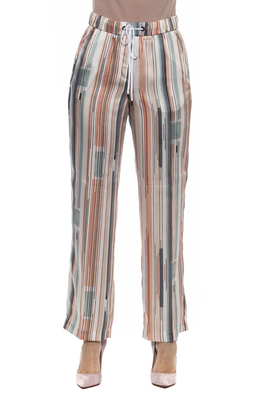 Multicolor Viscose Women Palazzo Pants