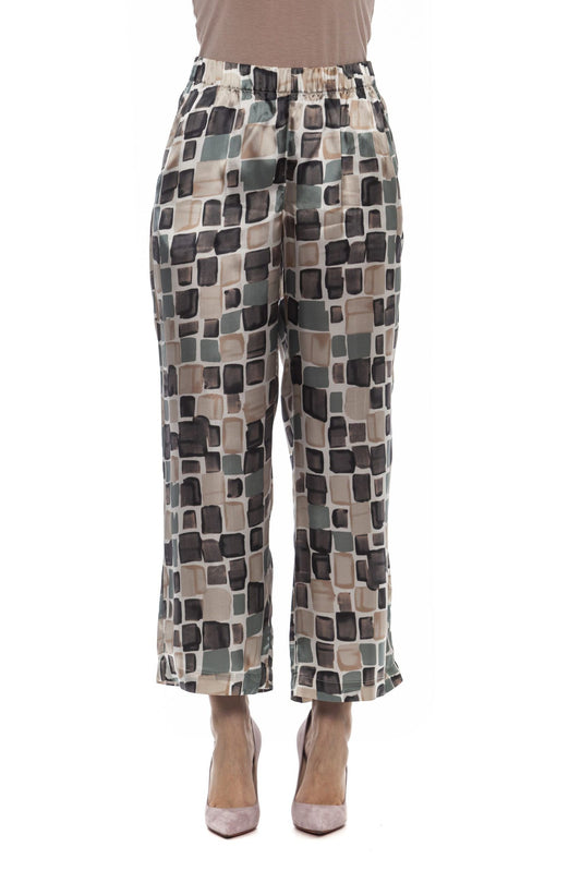 Multicolor Polyester Women Palazzo Pants
