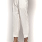White Linen Women Trouser