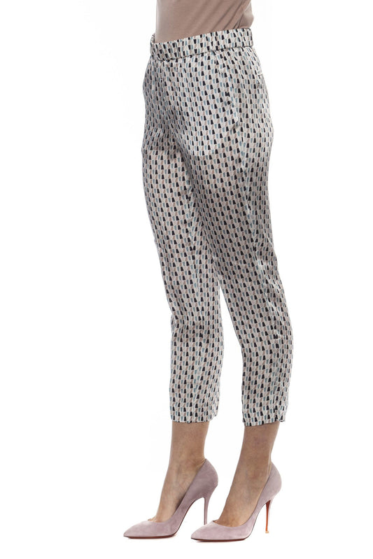 White Viscose Women Pants