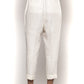 White Linen Women Trouser