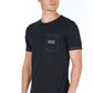 Black Cotton Men T-Shirt